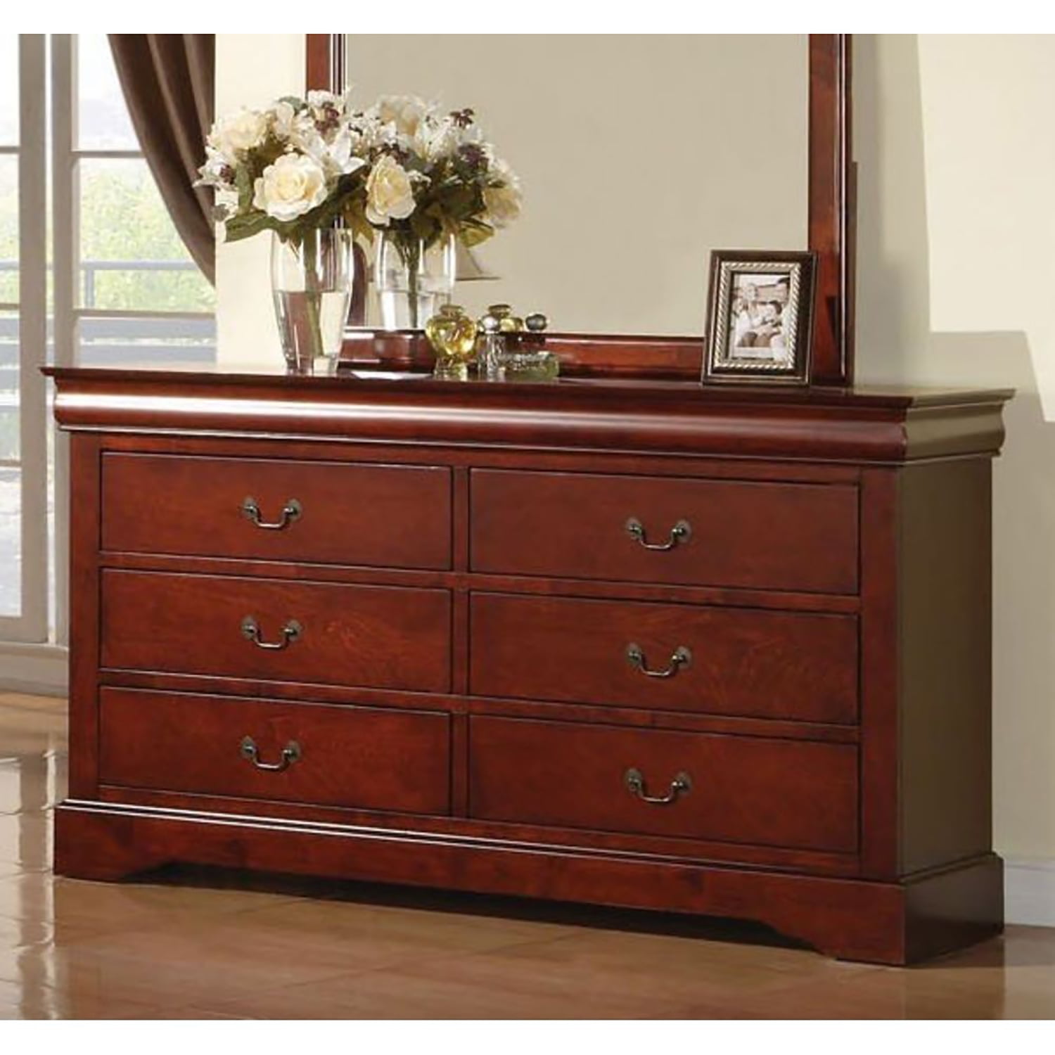 Kadyn Chest of Drawers, Nursery Dresser for Living Room, Solid Wood Storage Cabinet with Drawers, Cherry Kadyn Chest of Drawers, Nursery Dresser for Living Room, Solid Wood Storage Cabinet with Drawers, Cherry