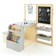 thumbnail image 1 of Kadyn Children Kids Table Chair Set,Children Playroom Table Chair Set,Kids Art Center Wooden Table Bench Set-Gray, 1 of 10