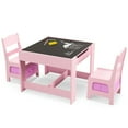 thumbnail image 1 of Kadyn Children Kids Table Chair Set,Children Playroom Table Chair Set,Kids Table Chairs Set With Storage Boxes Blackboard Whiteboard Drawing-Pink, 1 of 7
