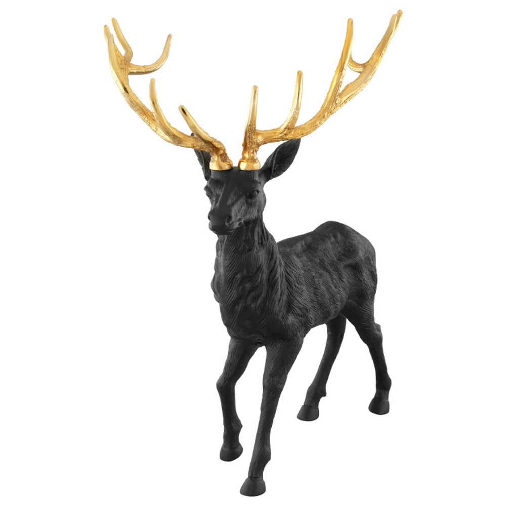 Kadyn Christmas Decorations, Christmas Accessories Decorations,Standing Reindeer Statue Aluminum Deer Sculpture for Indoors Christmas Decor-Black Kadyn Christmas Decorations, Christmas Accessories Decorations,Standing Reindeer Statue Aluminum Deer Sculpture for Indoors Christmas Decor-Black