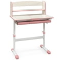 thumbnail image 1 of Kadyn Class Desk, Computer Desk,Study Writing Desks,Height Adjustable Kids Study Desk with Tilt Desktop-Pink, 1 of 8
