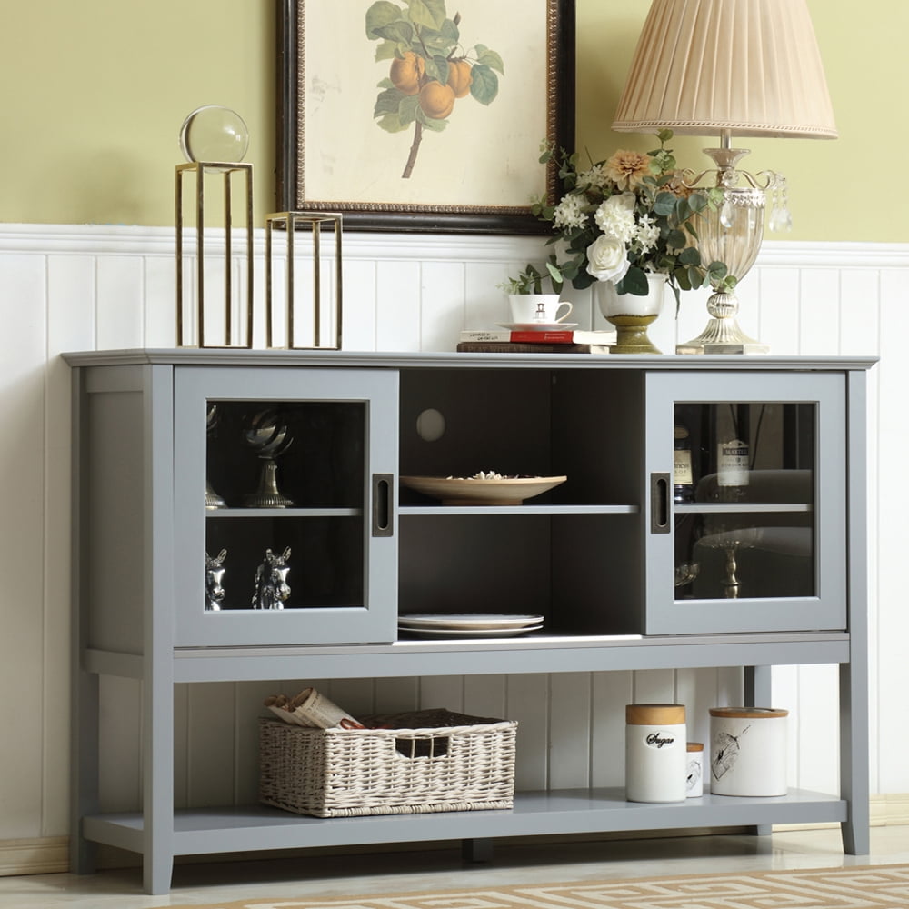 Kadyn Classical TV Stand Storage Media Console Entertainment Center, Modern Farmhouse Sliding Barn Door TV Stand, Grey Kadyn Classical TV Stand Storage Media Console Entertainment Center, Modern Farmhouse Sliding Barn Door TV Stand, Grey