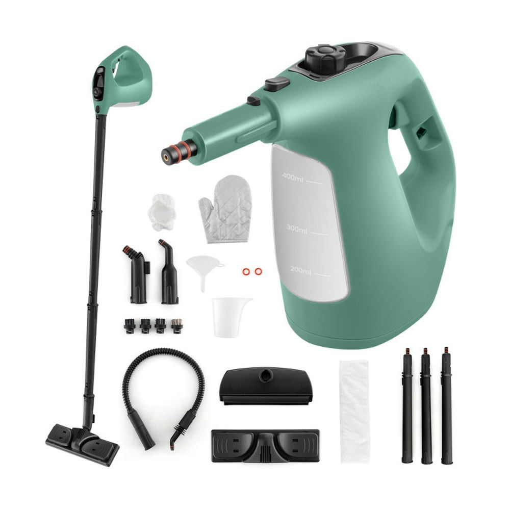 Kadyn Cleaner Machine, Vacuum Cleaner,1400W Handheld Steam Cleaner with 14-Piece Accessory Kit and Child Lock-Green