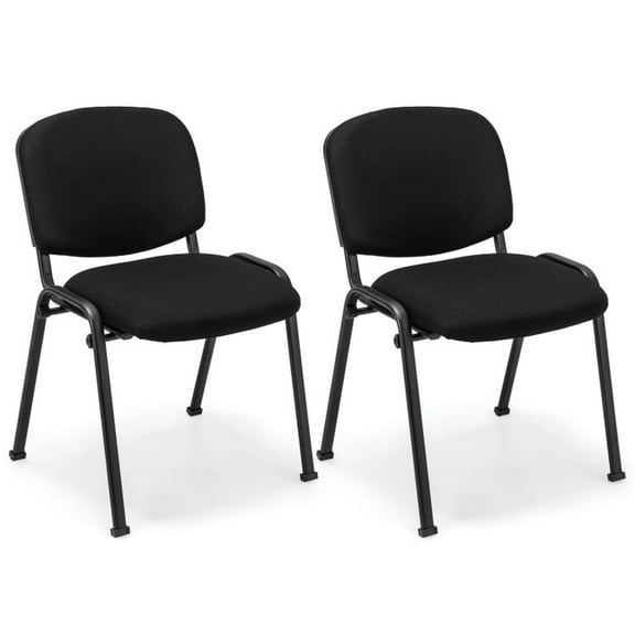 Kadyn Conference Chair, Desk Chair, Executive Chairs, Reception Chairs, Office Chair with Metal Frame and Padded Cushions for Conference Room-Set of 2