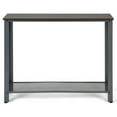 thumbnail image 1 of Kadyn Console Desk Table, Console Table, Entryway Table, Side Table, Display Table, Metal Frame Wood Console Sofa Table with Storage Shelf-Sliver, 1 of 6