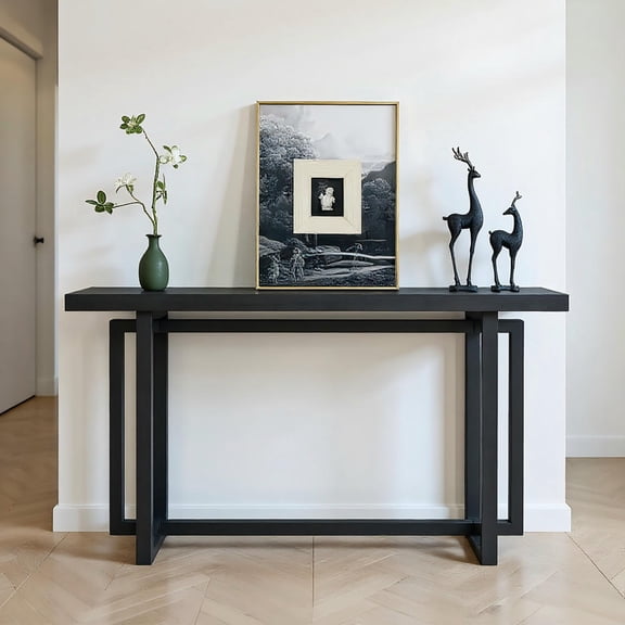 Kadyn Console Table, Entryway Table, Side Table, Display Table,59" Narrow Console Table, Entryway Sofa Table for Hallway, Living Room, Black