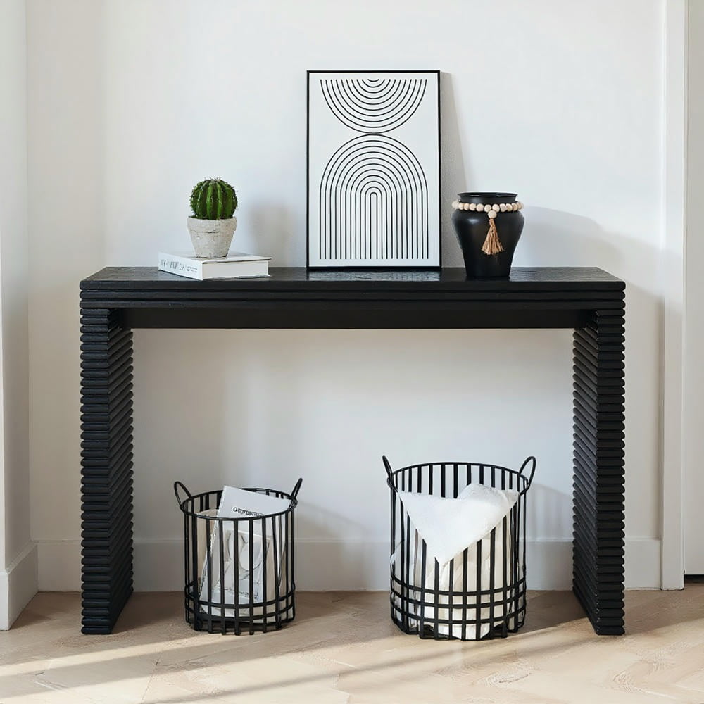 Kadyn Console Table, Entryway Table, Side Table, Display Table,Modern Black Console Table, 47" W Entryway Table for Hallway, Living Room