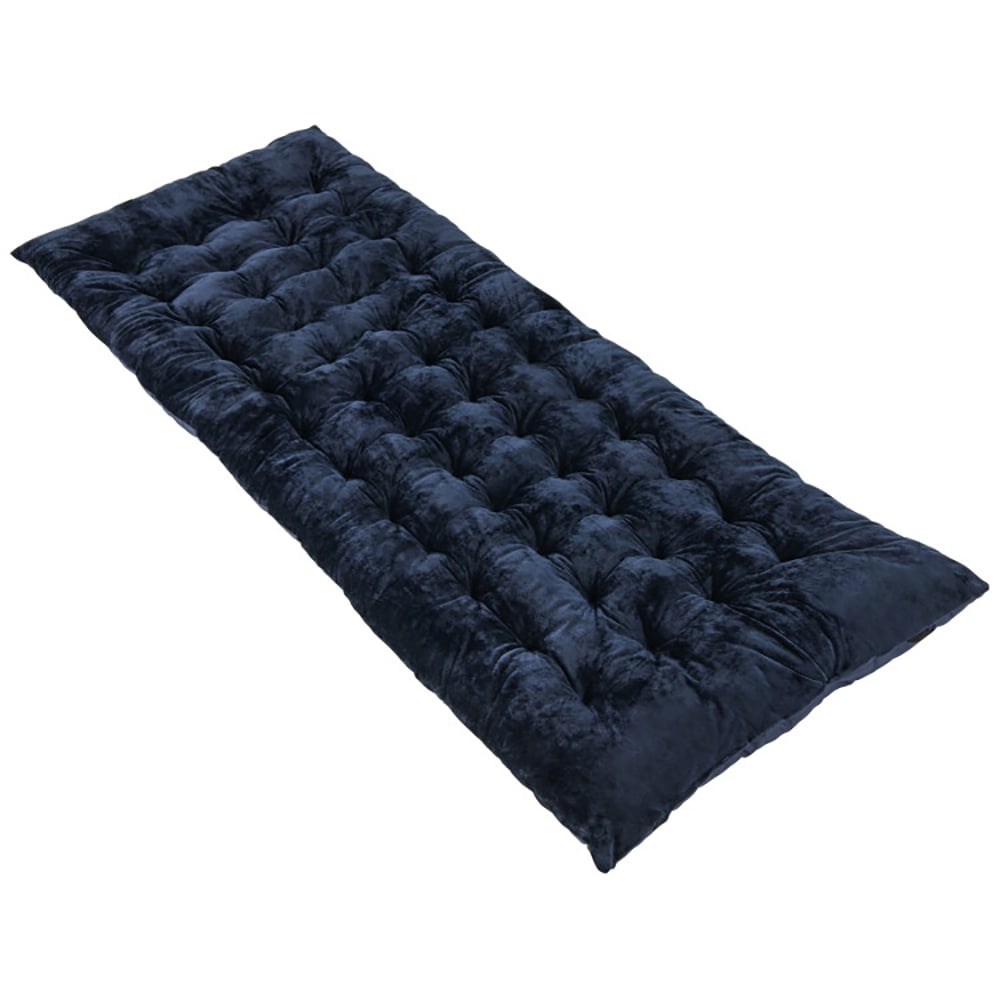 Kadyn Cot Bed for Tent, Folding Portable Bed, 75 x 27.5 Inch Camping Cot Pads with Soft and Breathable Crystal Velvet-Navy