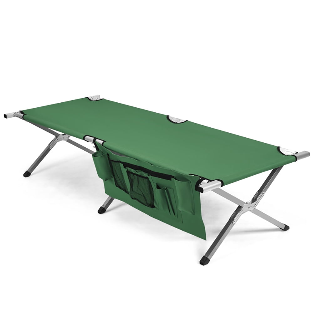 Kadyn Cot Bed for Tent, Folding Portable Bed, Folding Camping Cot Heavy-duty Camp Bed with Carry Bag-Green