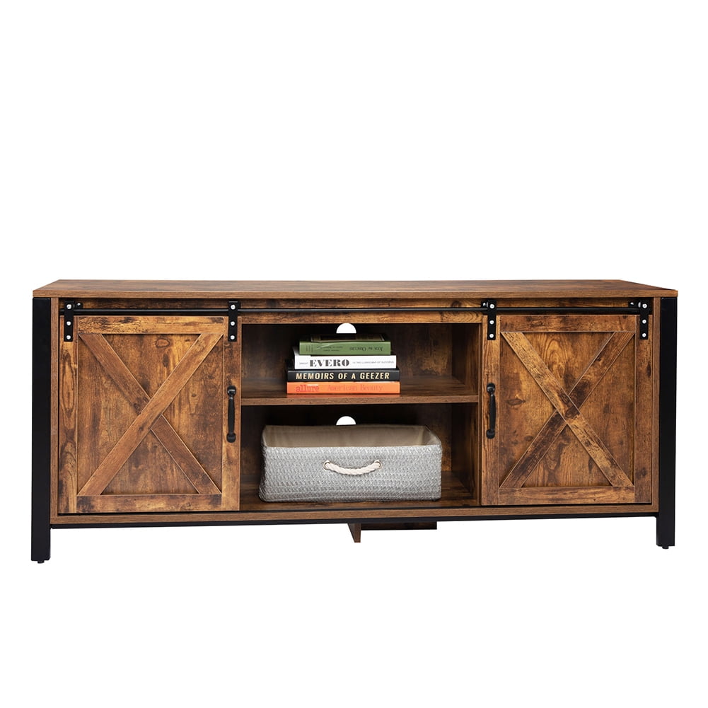Kadyn Farmhouse Tv Stand with Storage Cabinet, Tv Console for Media, Tv Stands for 65 Inch Tv, Rustic Brown Kadyn Farmhouse Tv Stand with Storage Cabinet, Tv Console for Media, Tv Stands for 65 Inch Tv, Rustic Brown