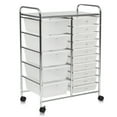 thumbnail image 1 of Kadyn Filing Storage Organizer,File Storage Organizer,File Cabinet,15 Drawers Rolling Storage Cart Organizer-clear, 1 of 7