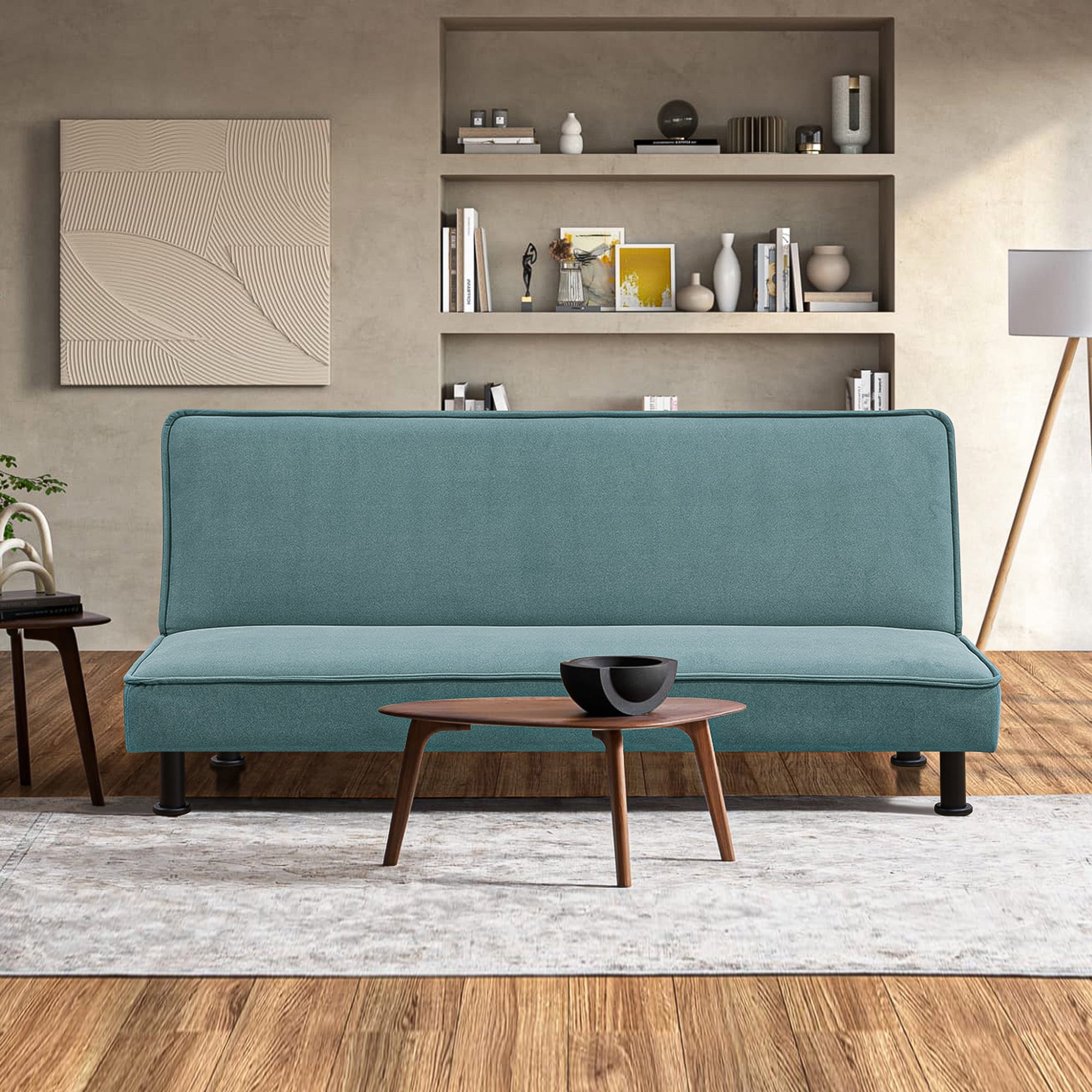 Kadyn Futon Sofa Bed, Convertible Futon for Living Room, Futon Sleeper Sofa, Green Kadyn Futon Sofa Bed, Convertible Futon for Living Room, Futon Sleeper Sofa, Green