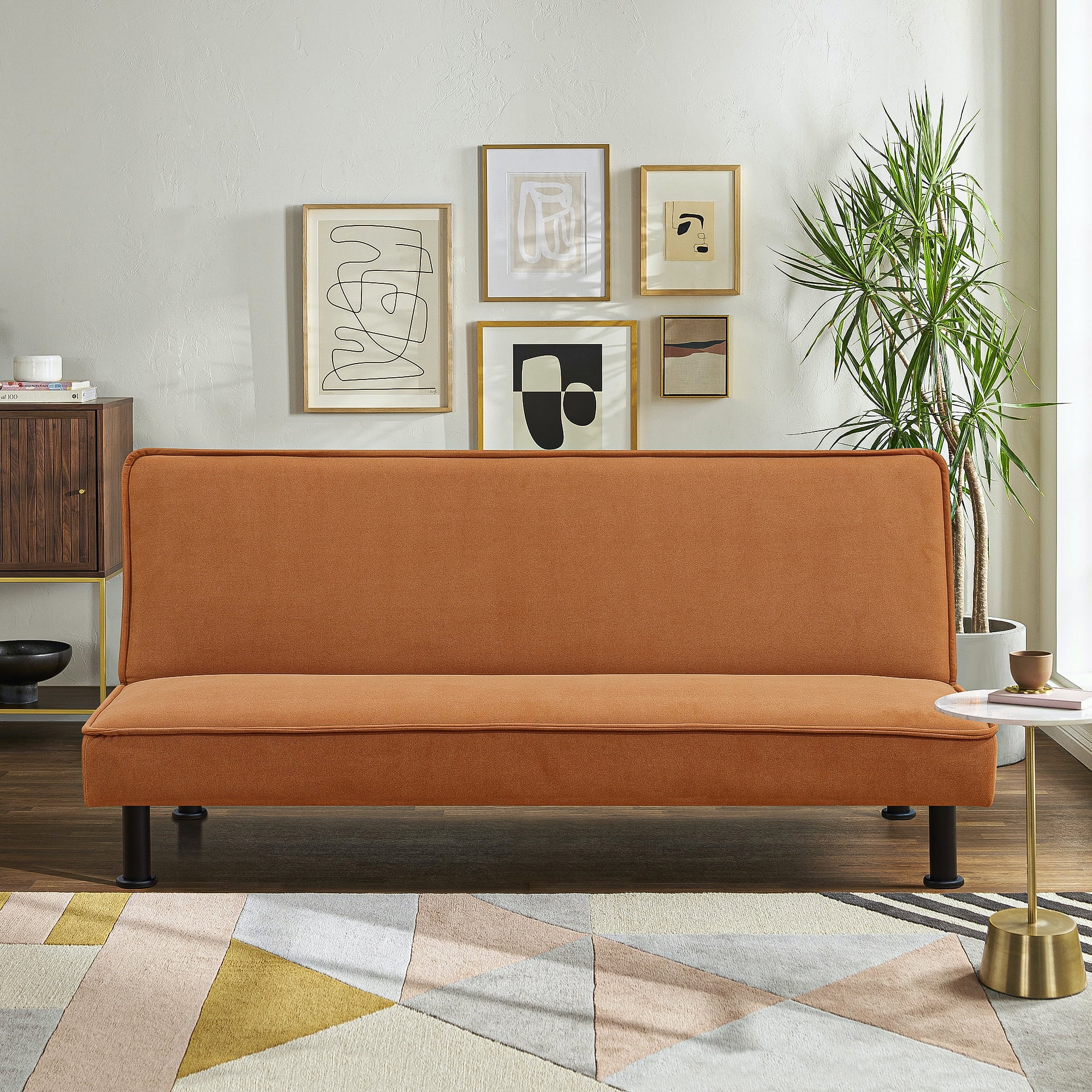 Kadyn Futon Sofa Bed, Convertible Futon for Living Room, Futon Sleeper Sofa, Light Coffee Kadyn Futon Sofa Bed, Convertible Futon for Living Room, Futon Sleeper Sofa, Light Coffee