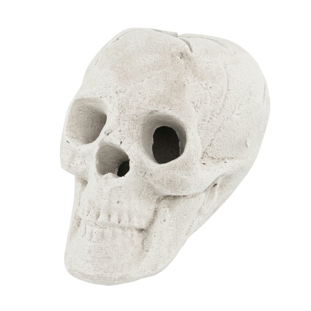 Creamy White Ceramic Halloween Skull Fire Pit Decor