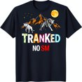 thumbnail image 1 of Men's Blue T-Shirt with and Graphic on Mountain 'TRANKED' Design, 1 of 5