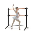 thumbnail image 1 of Kadyn Home or Gym Exercise Equipment,Portable Ballet Barre,Ballet bar freestanding Dance Bar,4 Foot Portable Freestanding Double Ballet Barre-Black, 1 of 6