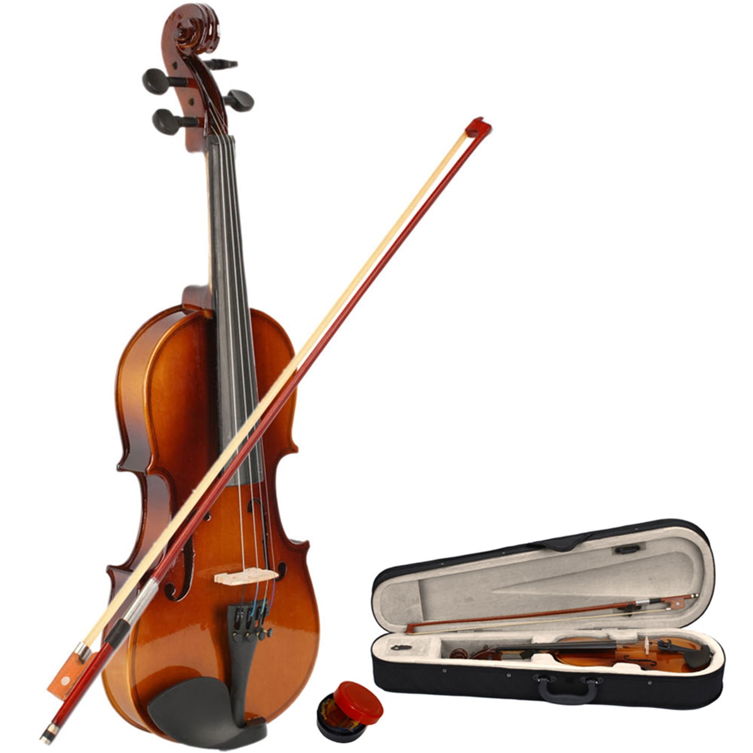 Kadyn Kids & Adults New 1/2 Acoustic Violin Case Bow, Solid Wood Violin Fiddle Set with Case Rosin and Bow, Natural Color Kadyn Kids & Adults New 1/2 Acoustic Violin Case Bow, Solid Wood Violin Fiddle Set with Case Rosin and Bow, Natural Color