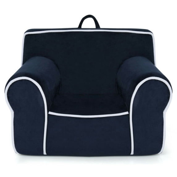 Kadyn Kids Couch Sofa,Toddler Couch, Kids Reading Baby Chair,Upholstered Kids Sofa with Velvet Fabric and High-Quality Sponge-Navy