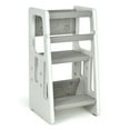 thumbnail image 1 of Kadyn Kids Kitchen Step Stool, Toddler Kitchen Stool Helper, Kids Kitchen Step Stool with Double Safety Rails -Gray, 1 of 8