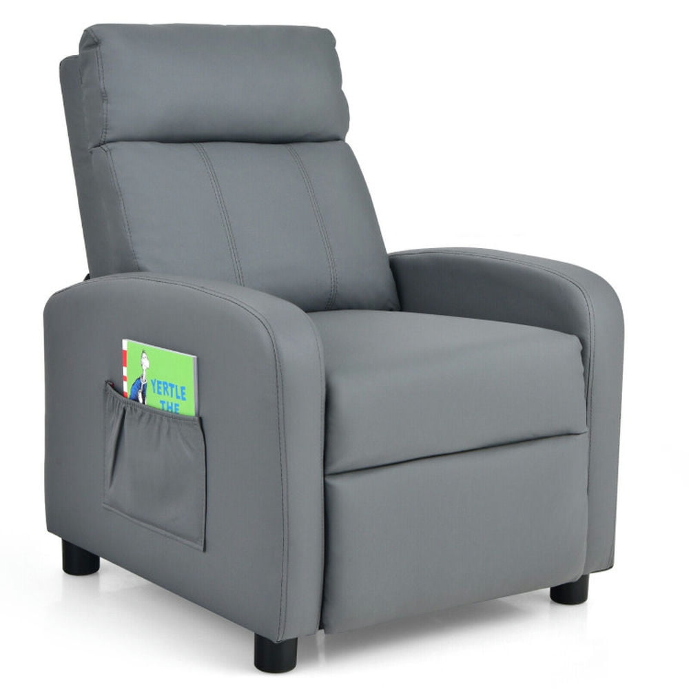 Kadyn Kids Recliner Chair, Kids Relax Chair,Lazy Boy Chair,Ergonomic PU Leather Kids Recliner Lounge Sofa for 3-12 Age Group-Gray Kadyn Kids Recliner Chair, Kids Relax Chair,Lazy Boy Chair,Ergonomic PU Leather Kids Recliner Lounge Sofa for 3-12 Age Group-Gray