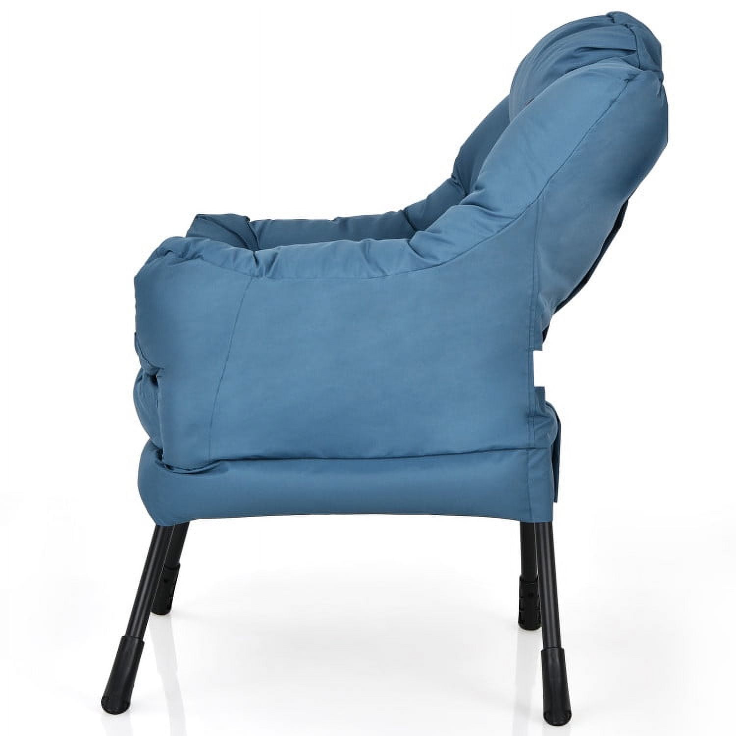 Kadyn Lazy Chair Large Accent Chair,Modern Lounge Reading Chair with Steel Frame & Side Pocket,Upholstered Armchair for Living Room,Bedroom,Dorm,Navy Kadyn Lazy Chair Large Accent Chair,Modern Lounge Reading Chair with Steel Frame & Side Pocket,Upholstered Armchair for Living Room,Bedroom,Dorm,Navy