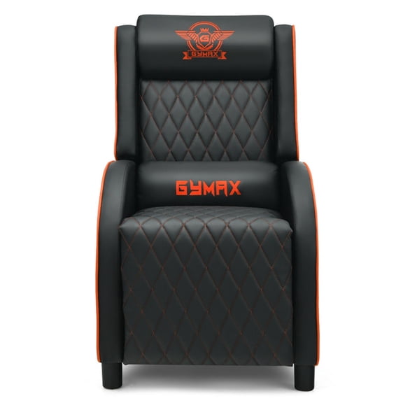 Kadyn Lounge Chair, Recliners,Recliner Chair, Recliner Sofa,Massage Gaming Recliner Chair with Headrest and Adjustable Backrest for Home Theater-Orange