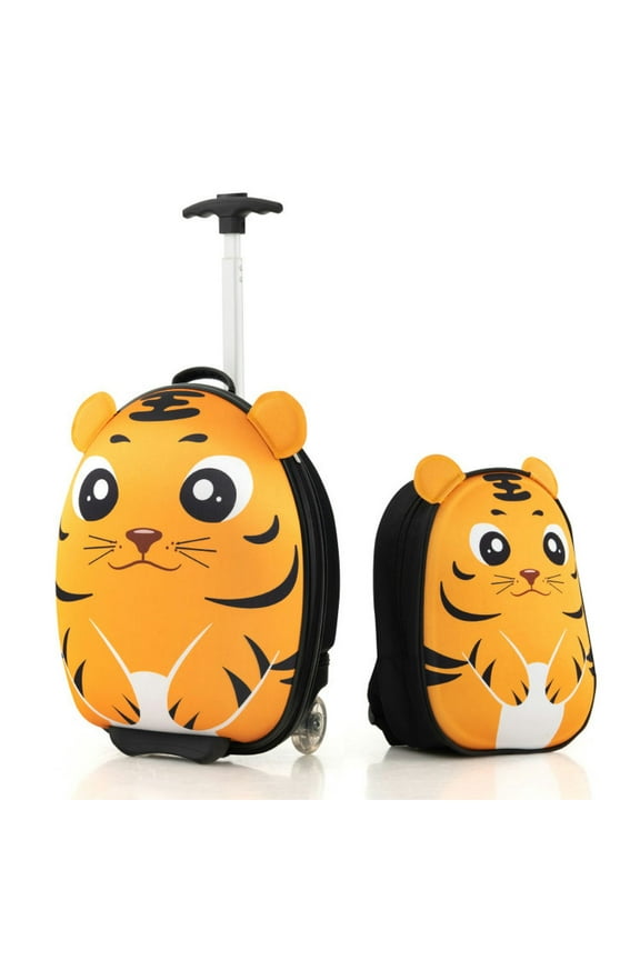 Luggage, Luggages Spinner Suitcase,Lightweight and Portable Rolling Suitcase for Children-Yellow