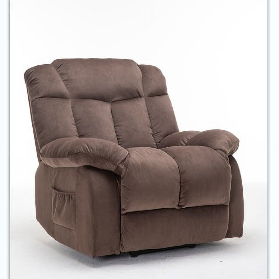 Kadyn Massage Recliner Chair, Fabric Recliner Sofa Home Theater Seating with Lumbar Support, Power Lift Recliner Chair for Living Room, Coffee