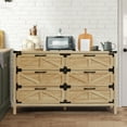 thumbnail image 1 of Kadyn Natural Chest of Drawers, 6 Drawer Dresser for Bedroom, Modern Storage Cabinet for Living Room, Nursery Dresser, Decorative Storage Cabinet for Living Room, Hallway, Entryway, 1 of 16