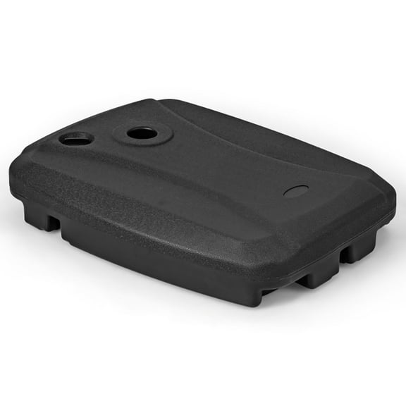 Kadyn Outdoor Market Umbrella, Folding Umbrella, Cantilever Umbrellas, Fillable Universal Offset Umbrella Base with Cross Base and Wheels-Black