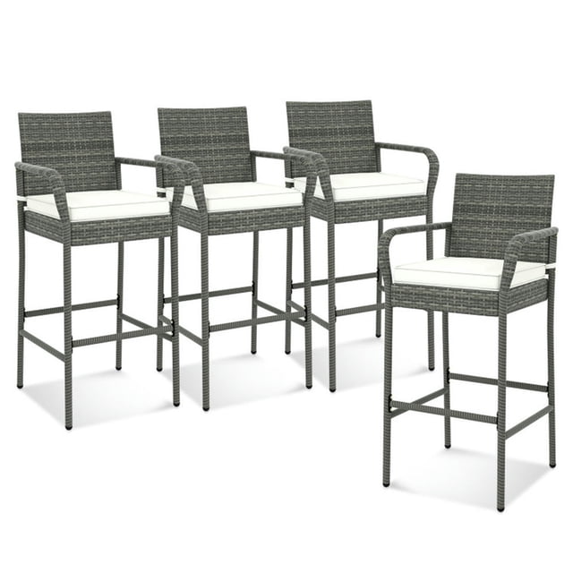 Kadyn Patio Bar Furniture,Outdoor Patio Furniture,All Weather PE Rattan