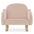 thumbnail image 1 of Kadyn Rocking Chair,Kids Rocker Glider Chair,Upholstered Toddler Rocker with Solid Wood Legs and Non-slip Foot Pads-Pink, 1 of 8