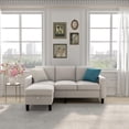 Kadyn Sectional Sofa Couch, L-Shaped Couch, 3-Seat Small Sectional Sofa ...