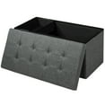 thumbnail image 1 of Kadyn Morden Bedroom Bench, 31.5" Storage Ottoman Bench with Removable Storage Bin for Bedroom, Entryway, Dark Gray, 1 of 10