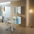 thumbnail image 1 of Kadyn Shower Stool Bath Bench with Adjustable Heights and Non-Slip Rubber for Safety and Stability, White, 1 of 7