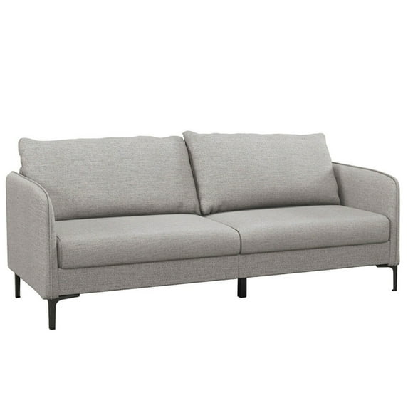 Kadyn Small Spaces Couch,Loveseat Sofa, Love Seats Furniture , Soft Couch,Modern 76 Inch Loveseat Sofa Couch for Apartment Dorm with Metal Legs-Gray