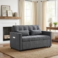 thumbnail image 1 of Kadyn 52.76 Inch Convertible Sleeper Sofa Bed with Adjustable Backrest and Pillows, 4-in-1 Pull Out Couch for Living Room, Apartment, Gray, 1 of 14