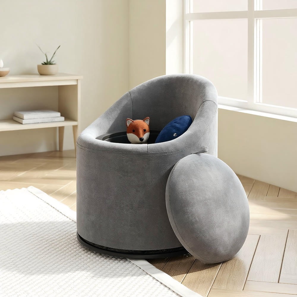 grey dressing table chair JAYDEN CREATION Nila Grey Vanity Velvet Upholstered Stool with Solid Wooden Legs 20 in. W x 20.7 in. D x 25.7 in. H VSS0292-GREY