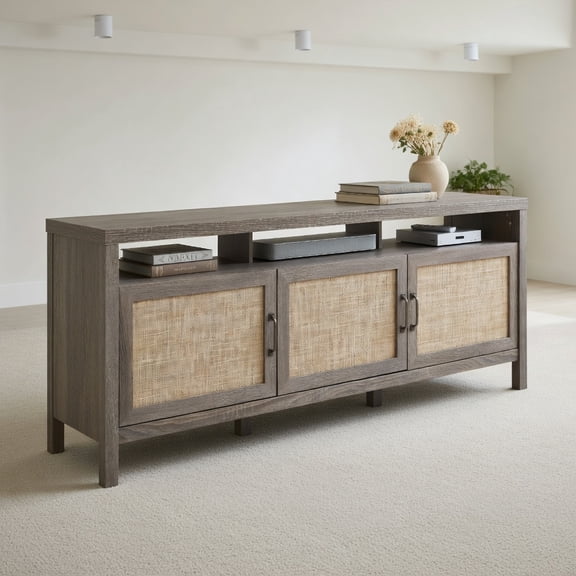 Kadyn TV Stand,TV Cabinet,Entertainment Center Console Table,Universal TV Stand Entertainment Media Center for TV's up to 65 Inch-Gray