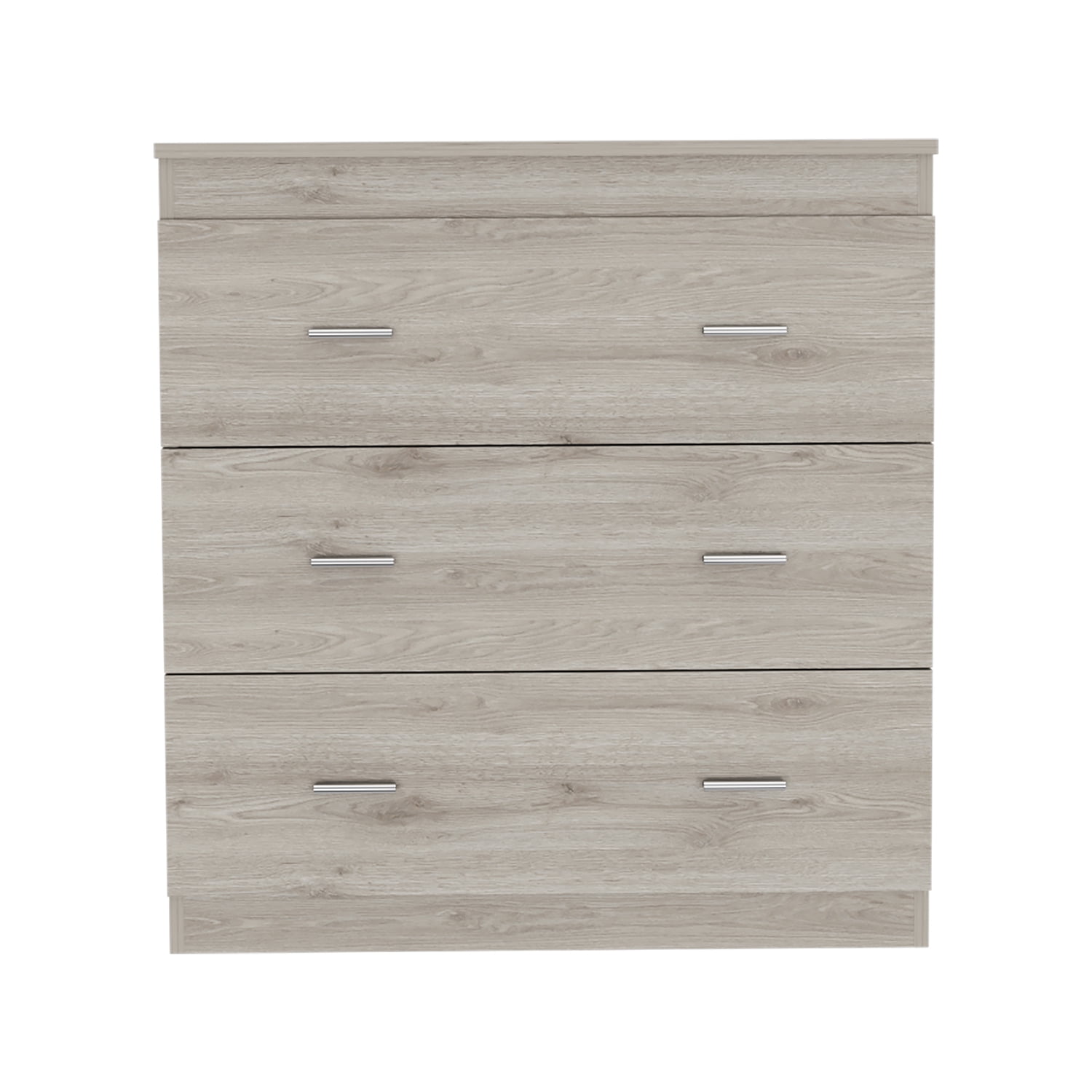 Kadyn Three Drawer Dresser, Nightstand with Handles, Chest of Drawers for Bedroom, Light Gray Kadyn Three Drawer Dresser, Nightstand with Handles, Chest of Drawers for Bedroom, Light Gray