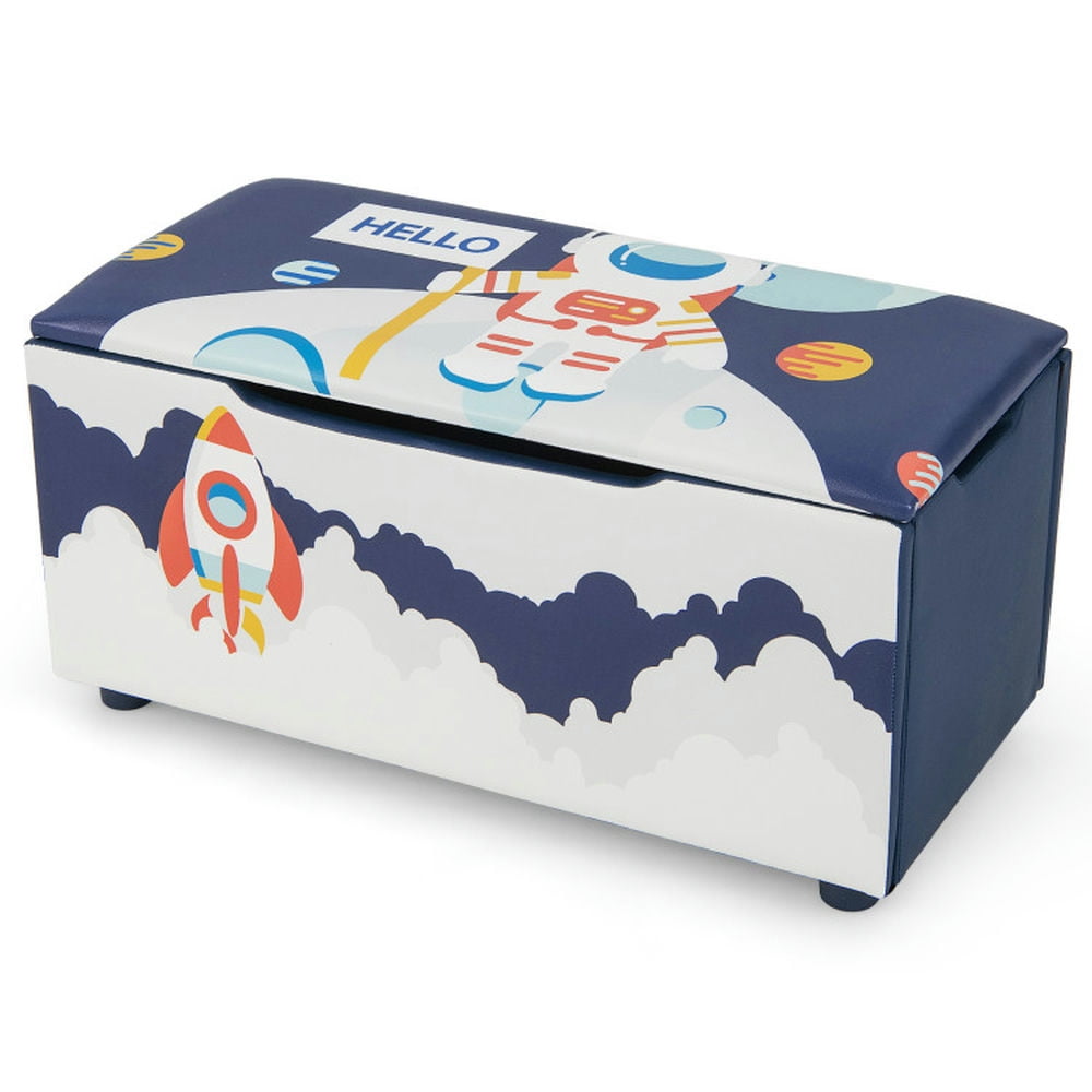 Kadyn Toy Chest Organizer,Kids Toy Box Storage Chest, Kids Wooden Upholstered Toy Storage Box with Removable Lid-Blue Kadyn Toy Chest Organizer,Kids Toy Box Storage Chest, Kids Wooden Upholstered Toy Storage Box with Removable Lid-Blue