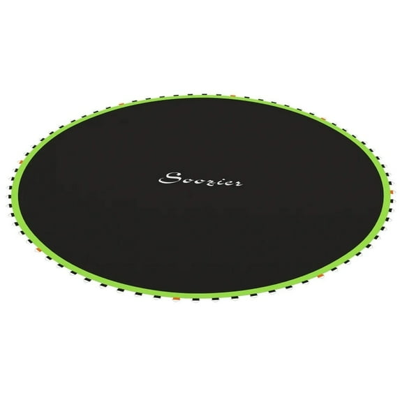 Kadyn Trampoline Replacement Mat with 72 V-Hooks and 5.5" Springs (Spring & Frame not Included), Recreational Big Trampolines Fits 12' Trampoline, Green