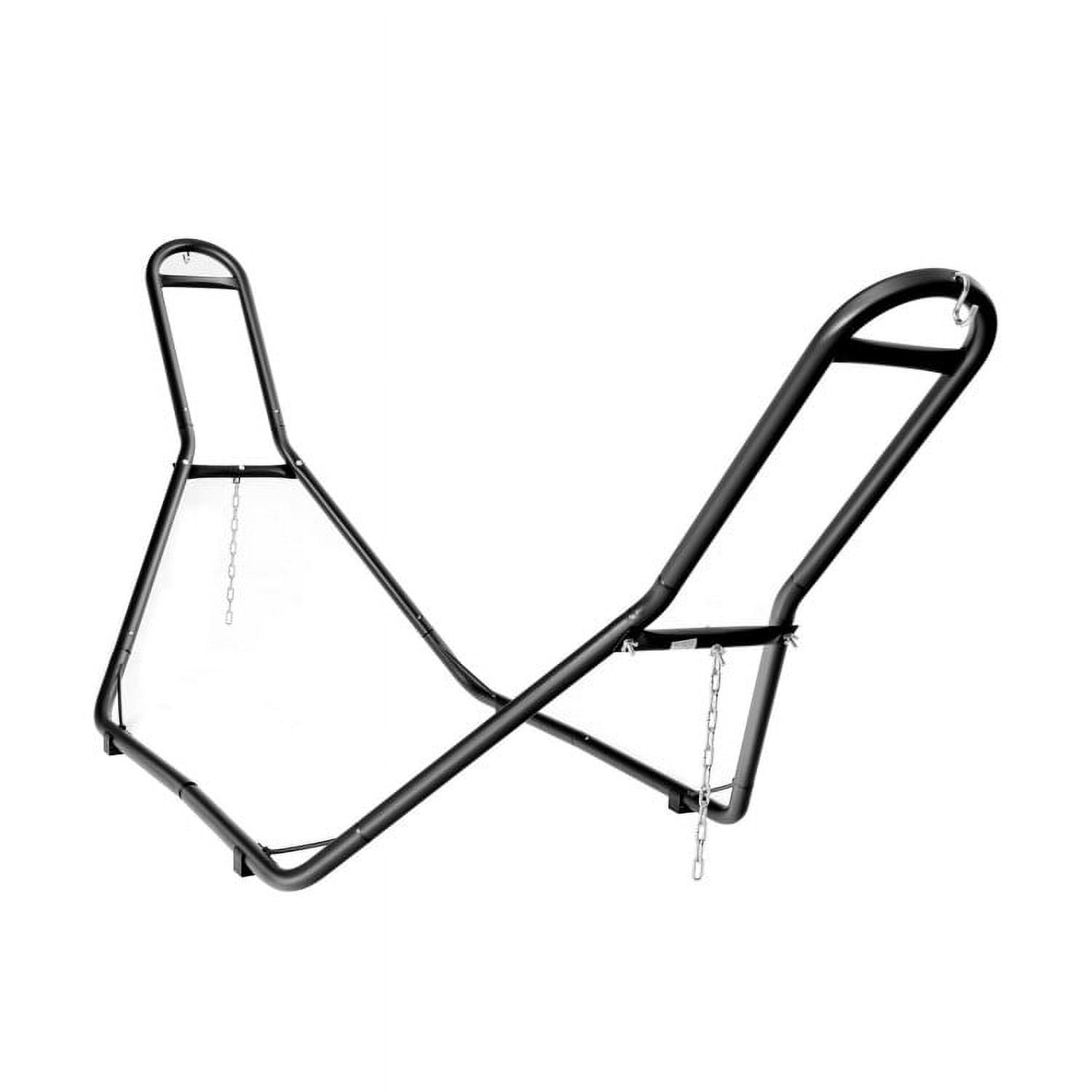Kadyn Universal 2-Person Hammock Stand, Heavy-Duty Steel Outdoor Hammock Stand Black