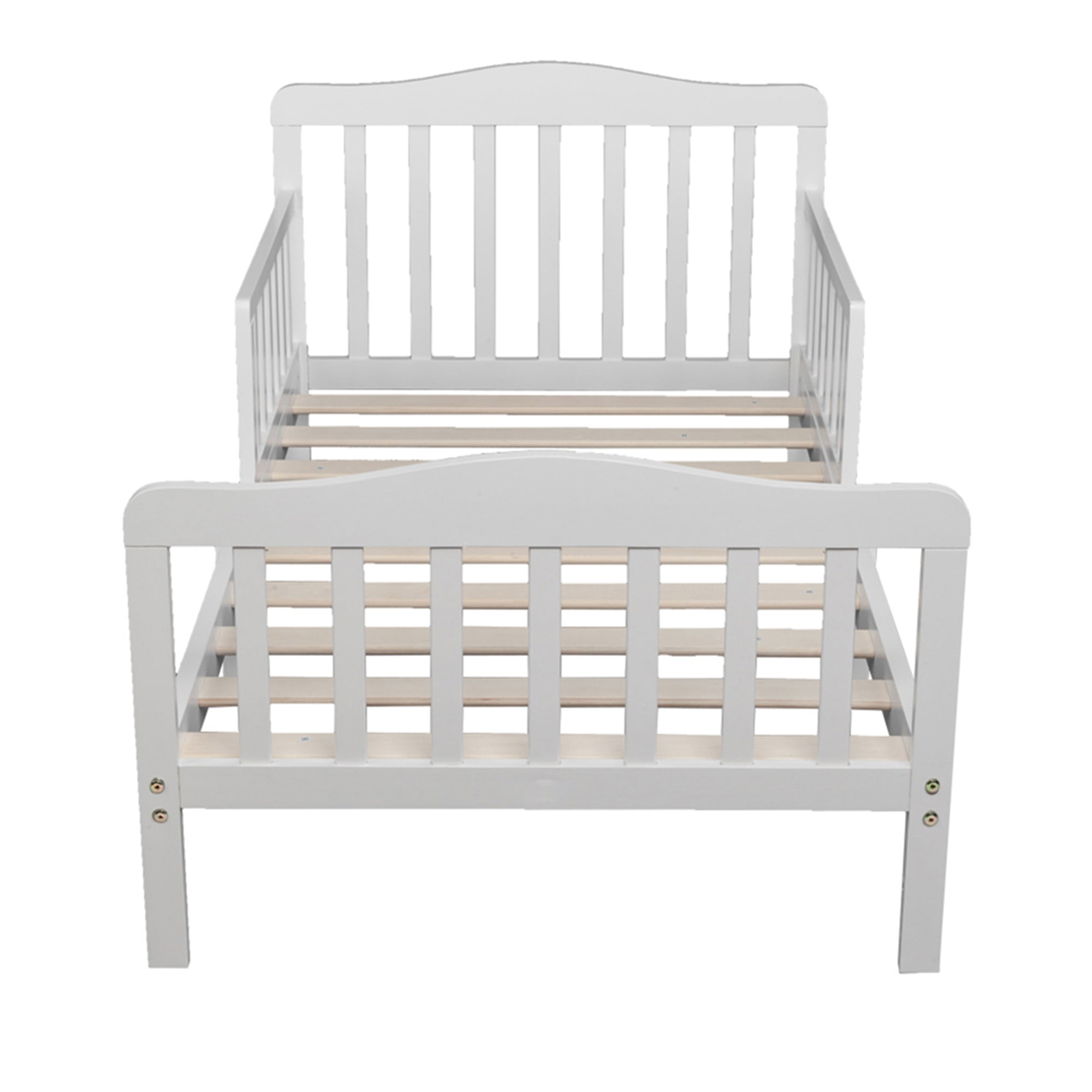 Kadyn Wooden Toddler Bed with Safety Rails, Low-Profile Design, Crib Made of Pine with Clean Lines to Match any Decor Kadyn Wooden Toddler Bed with Safety Rails, Low-Profile Design, Crib Made of Pine with Clean Lines to Match any Decor
