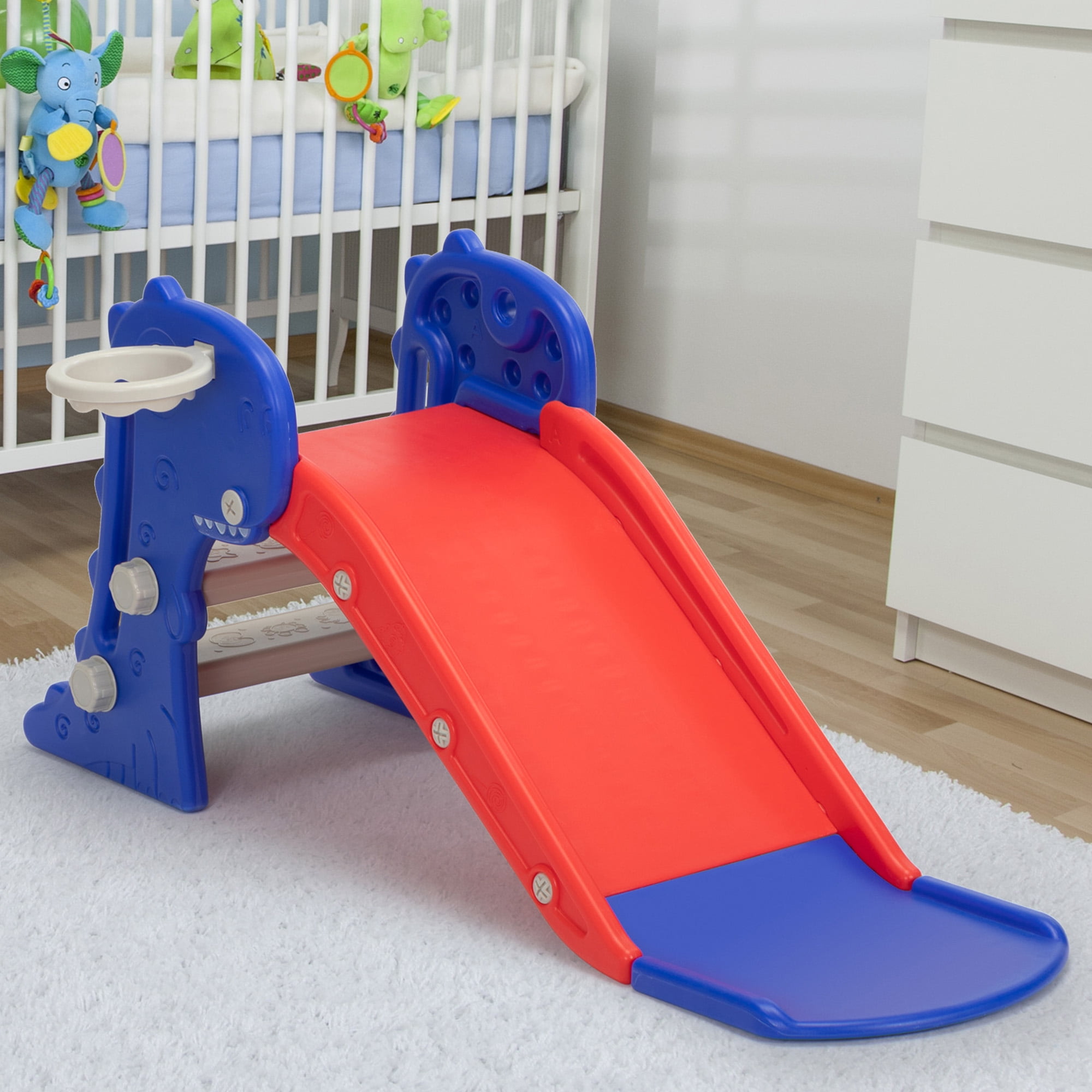 Kadyne 3 in 1 Toddler Slide Kids Slide, Dinosaur Play Slide for Outdoor