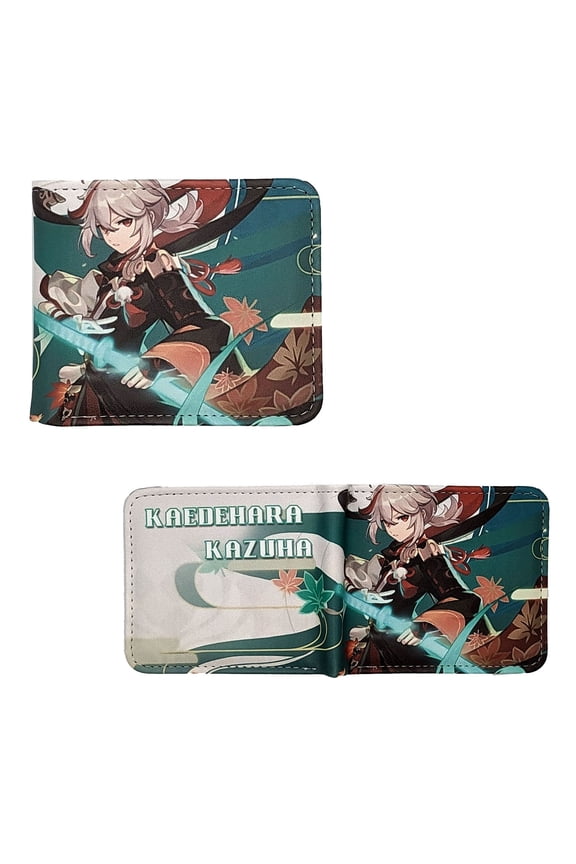 Kaedehara Kazuha Style A - Genshin Impact 4x5" Bi-Fold Wallet