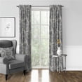 thumbnail image 1 of Kaelan Pole Top Drapery Panel, Black - 50 x 84 in. - Pack of 2, 1 of 1