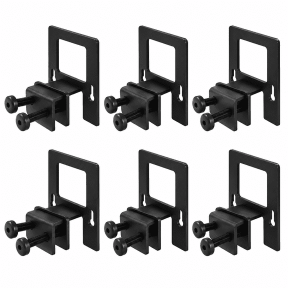 Kaelidra 6Pcs Metal Anti-Slip Mattress Gaskets, Adjustable Metal Mattress Stabilizer, Non-Slip Mattress Holder for Metal Bed Frames, Prevents Mattress Sliding & Shifting, Black