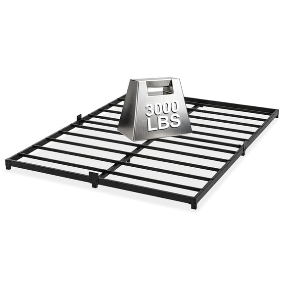 Kaelidra Queen Size Metal Bed Frame, Heavy Duty Steel Platform Bed, No Box Spring Needed, Black