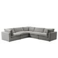 thumbnail image 1 of Kaelynn Linen Modular L-Sectional, Grey, 1 of 8